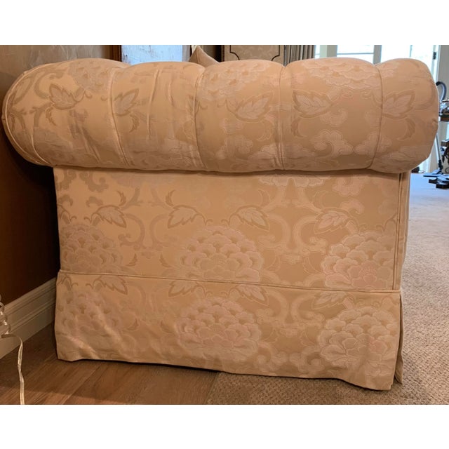 1990s 1990s Rolled Arm 8 Foot Tufted Sofa For Sale - Image 5 of 13