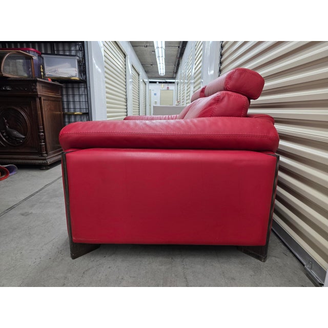 Postmodern Roche Bobois 2004 Leather Sofa For Sale - Image 3 of 7