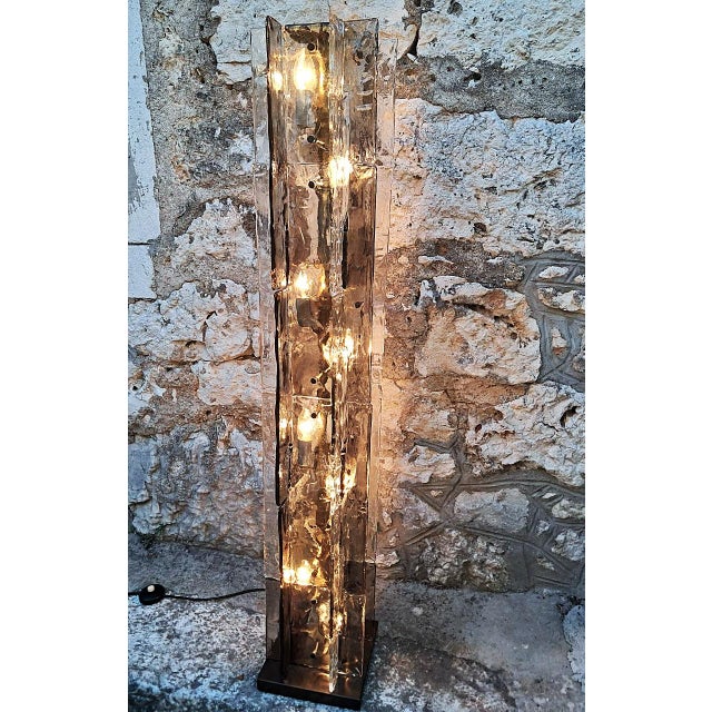 1970s LT379 Floor Lamp in Murano Glass attributed to Carlo Nason for Mazzega, Italy, 1970s For Sale - Image 5 of 18