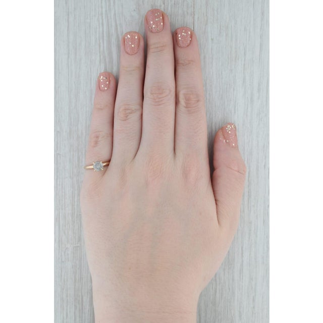 Gemstone Information: - Natural Diamond - Carats - 1ct Cut - Round Brilliant Color - Gray Clarity - I3 Metal: 14k Yellow...