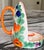 Ceramic 1930's Ditmar Urbach Hand Painted Chamberstick Candle Holder For Sale - Image 7 of 18