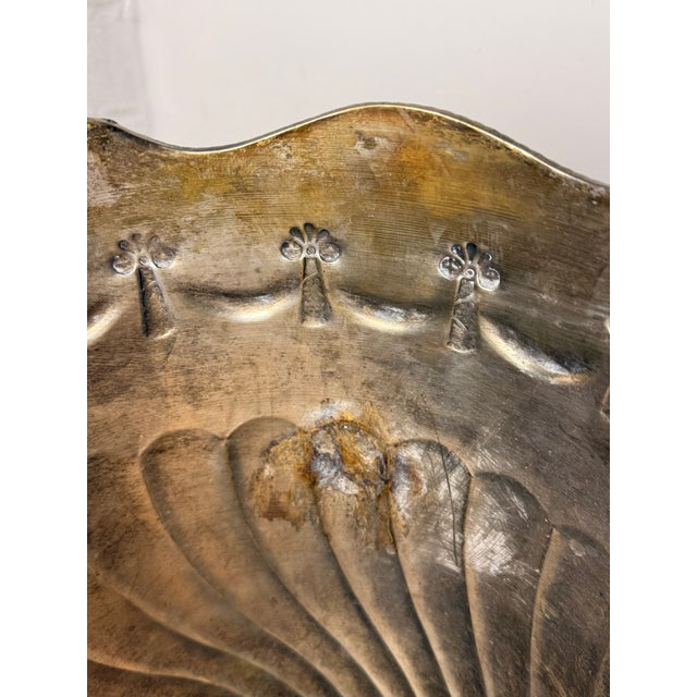 Vintage Extra Large Neoclassical Footed Trophy Urn | Ornate Scalloped Vase/Urn/Champagne Bucket For Sale - Image 13 of 16