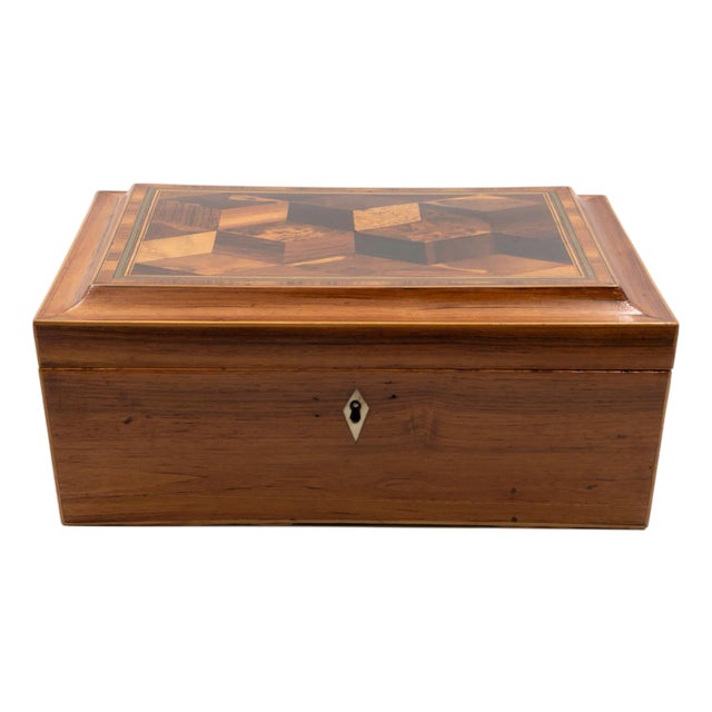 Early 19th Century Regency Plumwood Specimen Wood Box For Sale