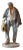 1968 Caltagirone Polychrome Terracotta Sculpture by Gaetano Romano For Sale