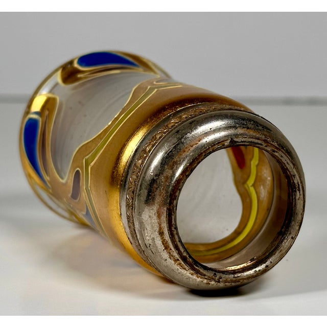Late 19th Century Art Nouveau Lobmeyr Enameled Glass Vase For Sale - Image 11 of 18