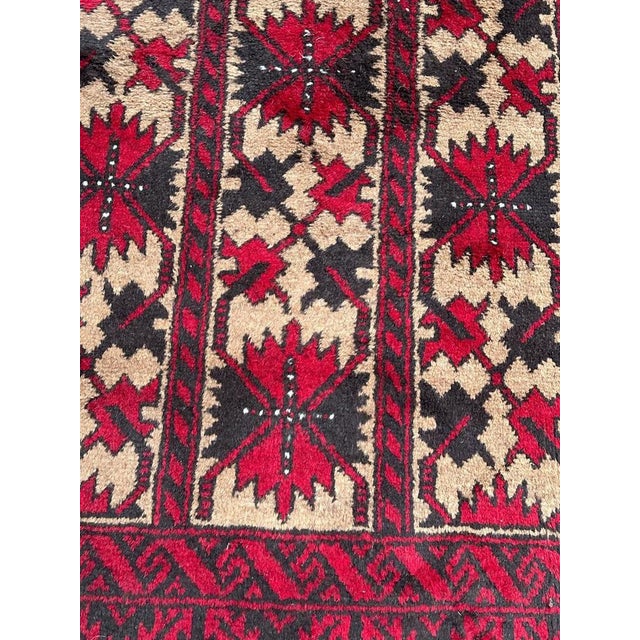 Vintage Turkmen Baluch Rug, 1950s For Sale - Image 10 of 16