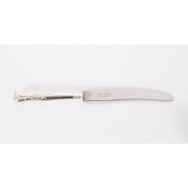 Vintage English Silver-Plated Canteen for 12 attributed to Cooper Bros, 20th Century, Set of 109 For Sale - Image 10 of 18