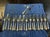 Vintage Russell Pattern Silver-Plated Knife and Fork by Mappin & Webb, Set of 24 For Sale - Image 3 of 4