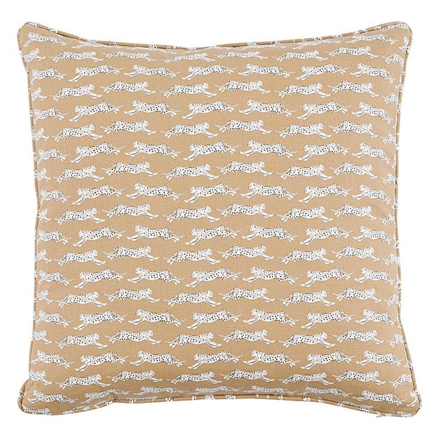 Tribal Leaping Leopards 18" Pillow For Sale - Image 3 of 3