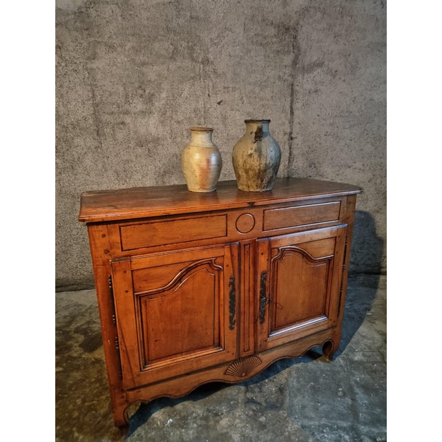 French Provincial Cherrywood Buffet, Late 18th Century For Sale - Image 11 of 18