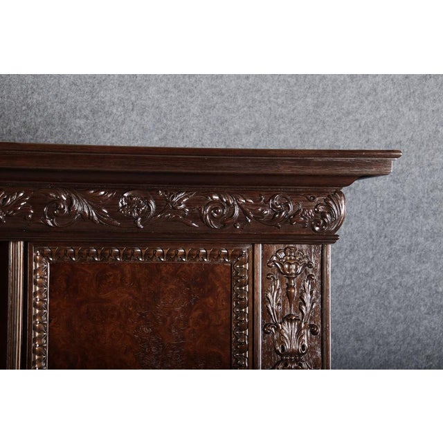 Bookcase in Walnut and Oak, 1920s For Sale - Image 6 of 18