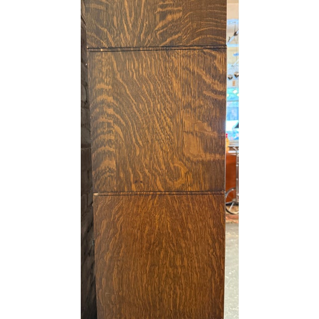 Five Piece Antique Lundstrum Barrister Bookcase For Sale - Image 15 of 16