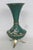 Mid Century Green Enameled Brass Tripod Vase Made in Israel Figural Motif 5002b For Sale - Image 4 of 14