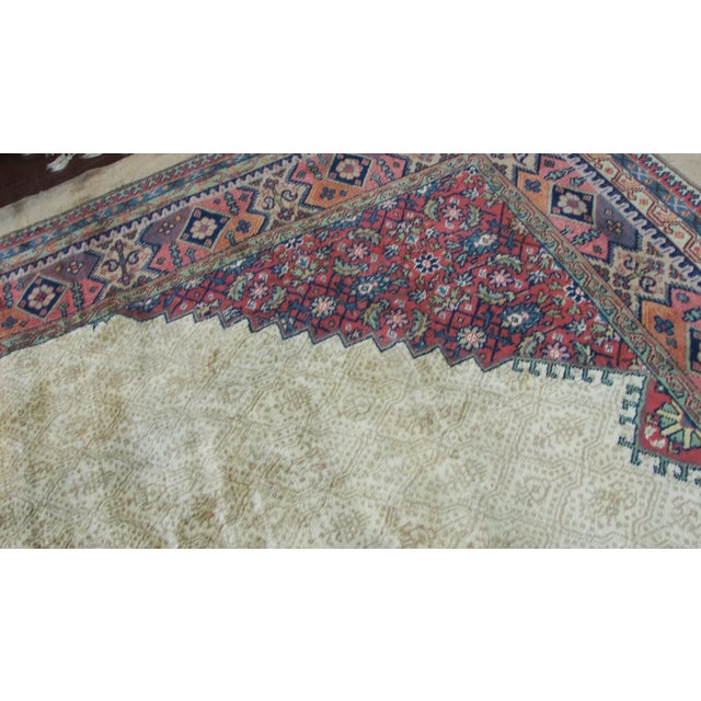 Antique Turkish Serab Carpet, 12' X 14' For Sale In Chicago - Image 6 of 9