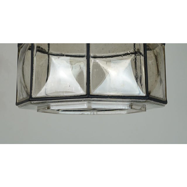 Fantastic vintage pendant light manufactured in the 1960's to 1970's by glashuette limburg west-germany. Model p292 4305....
