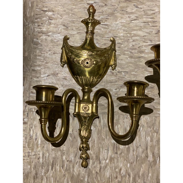 1900 - 1909 Caldwell Neoclassic Style Sconces - a Pair For Sale - Image 5 of 6