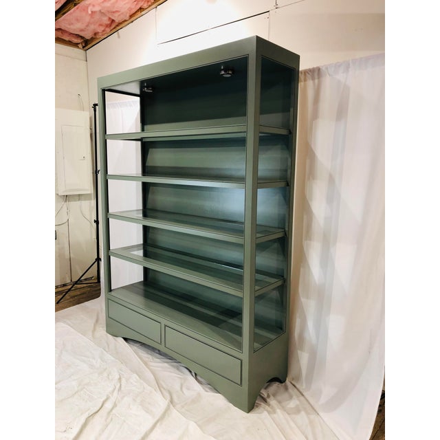 Lacquered Painted Bookshelf Chairish