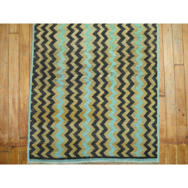 Vintage Turkish Deco Runner - 2'4" x 19'6" For Sale - Image 9 of 18