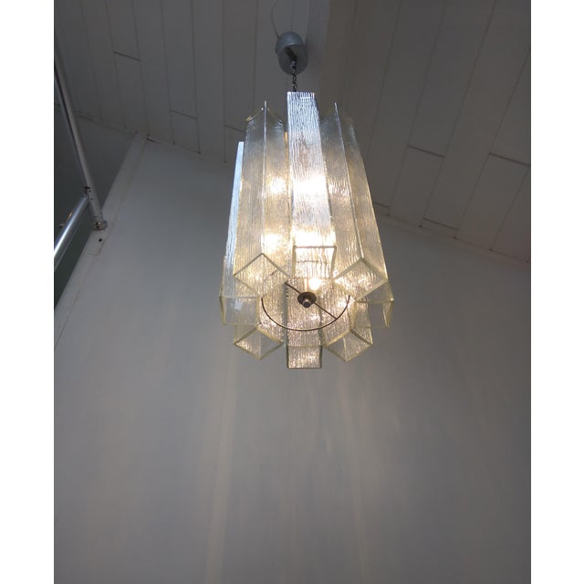 1970s Glass Pendant Lamp from Doria, 1970s For Sale - Image 5 of 11