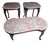 Vintage French Provincial Style Pink Marble & Mahogany Coffee Table and Matching Side Tables For Sale
