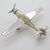 Vintage Italian Handmade Genuine Silver Airplane Figurine, 1980s For Sale - Image 4 of 13