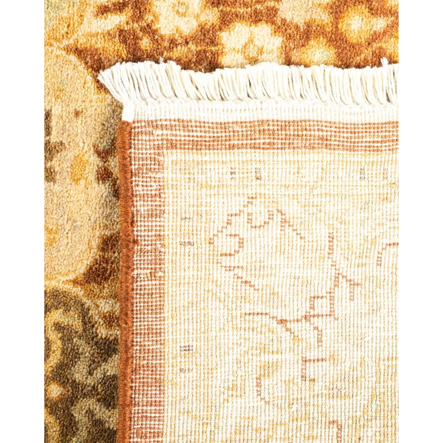 2000 - 2009 Mogul Hand-Knotted Runner Rug - Yellow, 2' 6" x 10' 3" For Sale - Image 5 of 8