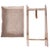 Coastal Artifacts Rattan Scallop Design Butler Tray with Wooden Legs, White Wash For Sale - Image 3 of 7