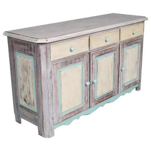 Venetian Cupboard in Larch, 1940s For Sale - Image 4 of 7