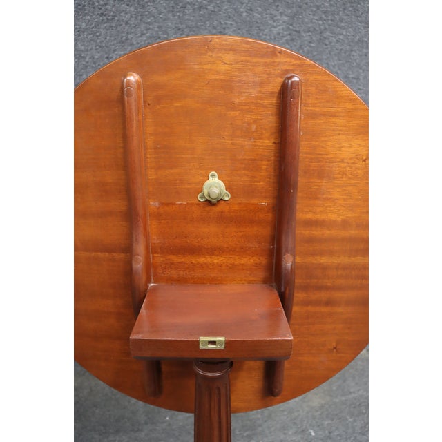 Mahogany Queen Anne Tilt-Top Table With Tripod Base For Sale - Image 10 of 11
