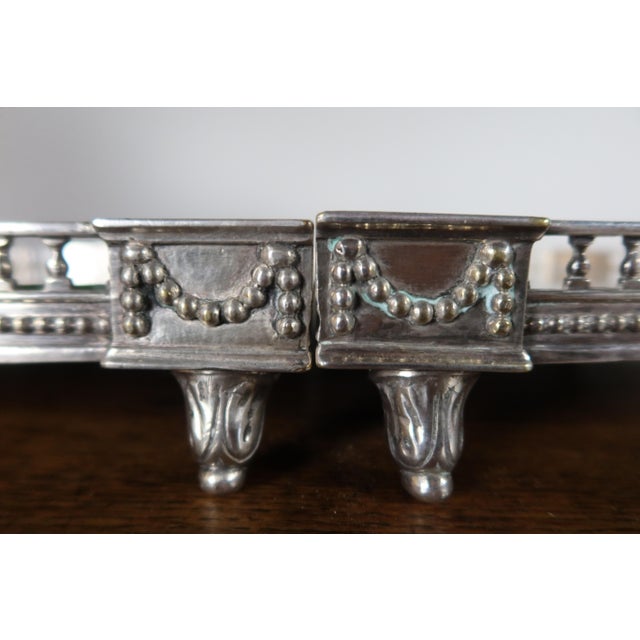 Metal 19th Century Silvered Bronze Centerpiece, Set of 3 For Sale - Image 7 of 11