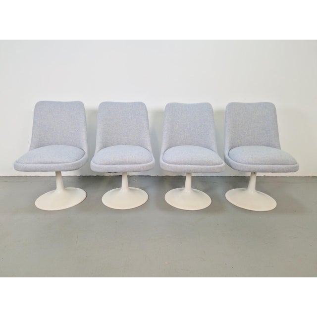 Vintage Tulip Dining Chairs and Table in the style of Eero Saarinen, 1970s, Set of 5 For Sale - Image 10 of 17