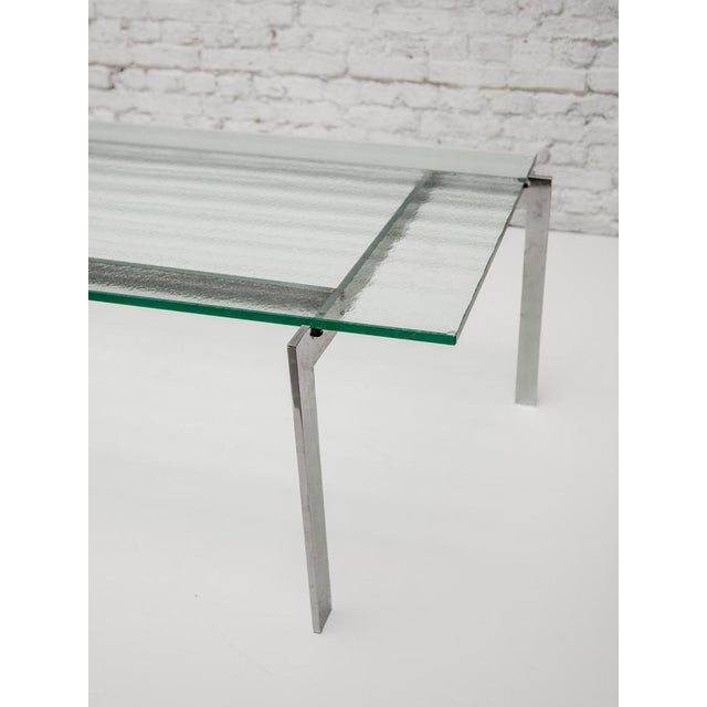 Rectangular Coffee Table in Stainless Steel with Graphic Design from Fritz Hansen, 1965 For Sale - Image 3 of 11