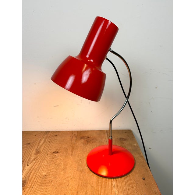 Red Table Lamp by Josef Hurka for Napako, 1950s For Sale - Image 13 of 15