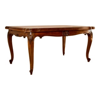 19th Century French Oak Draw-Leaf Table For Sale