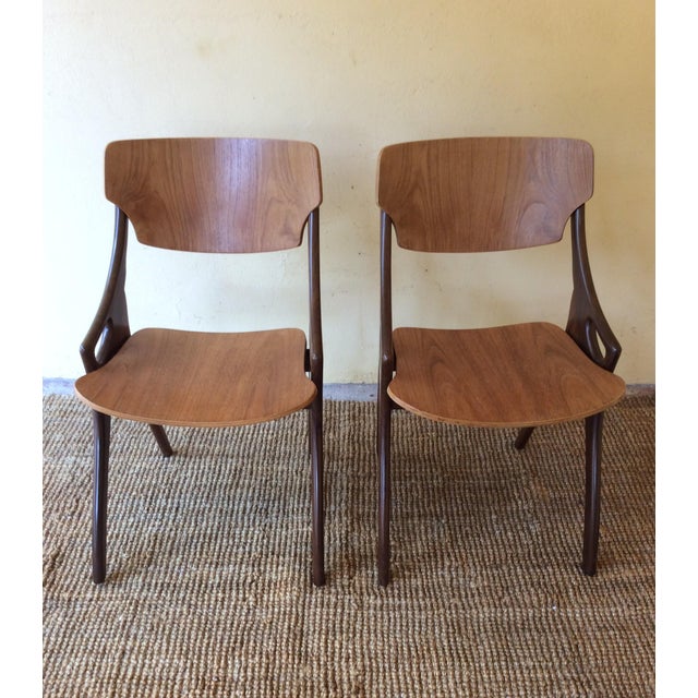 Danish Dining Chairs by Hovmand Olsen for Mogens Kold, 1960s, Set of 6 For Sale - Image 12 of 15
