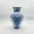 Ceramic Handmade Ceramic Faceted Vase (30cm) Hexagonal Blue and White Cypress & Tulip Pattern For Sale - Image 7 of 8