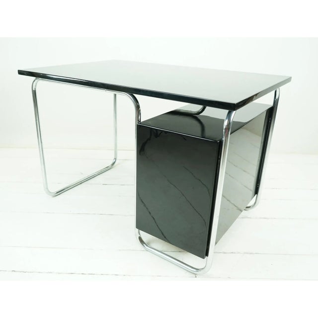 Bauhaus Desk by Rudolf Vichr, 1930s For Sale - Image 6 of 9