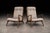 Sculptural Pair of Brazilian Modernist Armchairs in Hardwood & Boucle by John Graz, Brazil, 1950s For Sale - Image 15 of 17