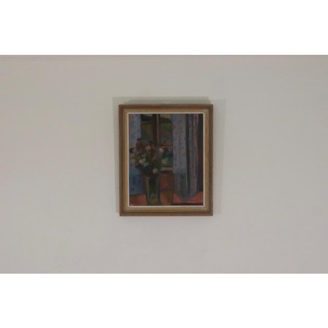 Original Swedish Oil on Panel – “Muted Scene” by Karl Erik Billeström – Signed & Framed 41 × 49 cm (16.1" × 19.3") A...