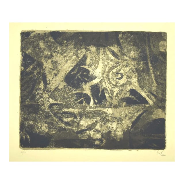 Amerigo Tot, Composition, Lithograph, 1960s For Sale