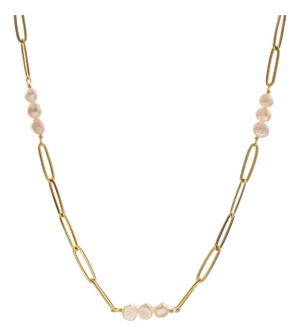 Eternal Pearl Harmony Choker Gold Necklace