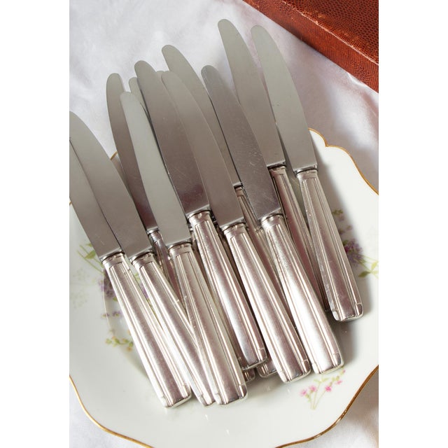 1950s French Art Deco Table Knives from Bayard, 1940s, Set of 12 For Sale - Image 5 of 7