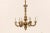 French Mid 20th Century French Six-Light Gilded Wood Chandelier with Aged Gold Color For Sale - Image 3 of 11