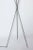 Mid-Century Modern 1950s T. H. Robsjohn-Gibbings Brushed Nickel Tripod Floor Lamp with Parchment Shade For Sale - Image 3 of 8