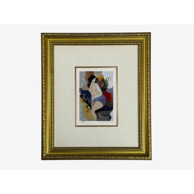 Itzchak Tarkay, Figural Nude Color Serigraph, Signed and Numbered, 2000s Beautiful limited edition serigraph by Itzchak...