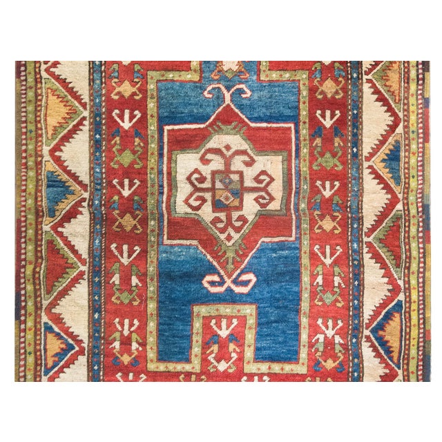 Early 20th Century Kazak Prayer Rug For Sale - Image 9 of 14