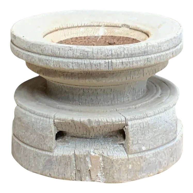 Vintage Indian Seed Extractor Candle Holder | Chairish