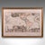 This is a vintage voyage map of the Americas. A French, framed reproduction of the early 18th century original by Henri...