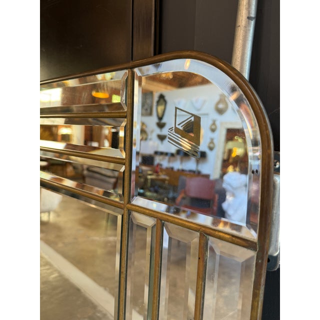 Chrome Antonio Lupi Art Deco Wall Mirror, Italy, C. 1970s For Sale - Image 8 of 11