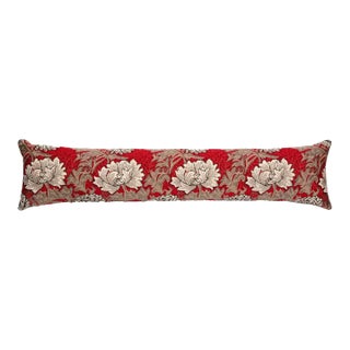Chrysanthemums Red Draught Excluder - 115x20cm (45"x9") For Sale
